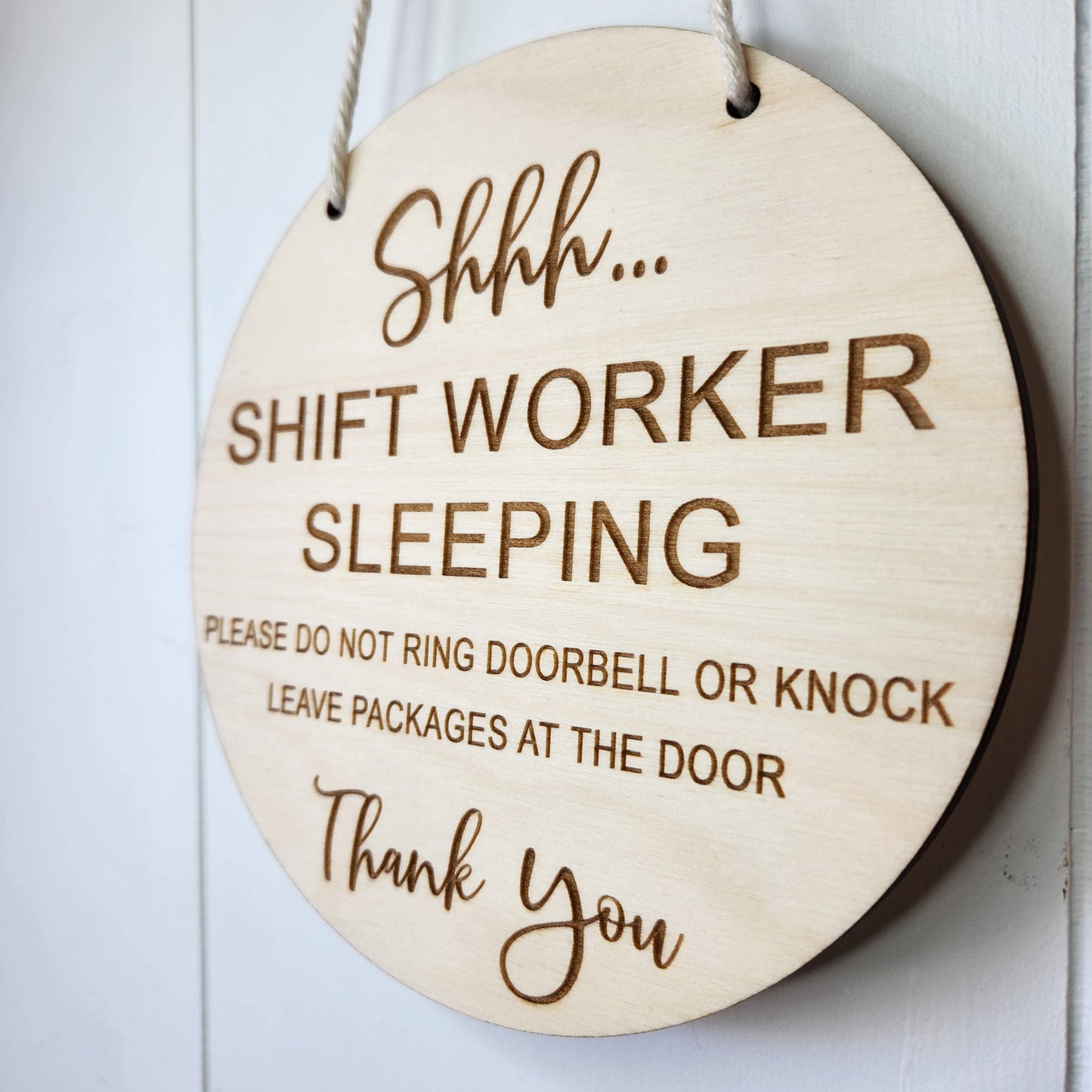 Shh Door Sign - Shift Worker