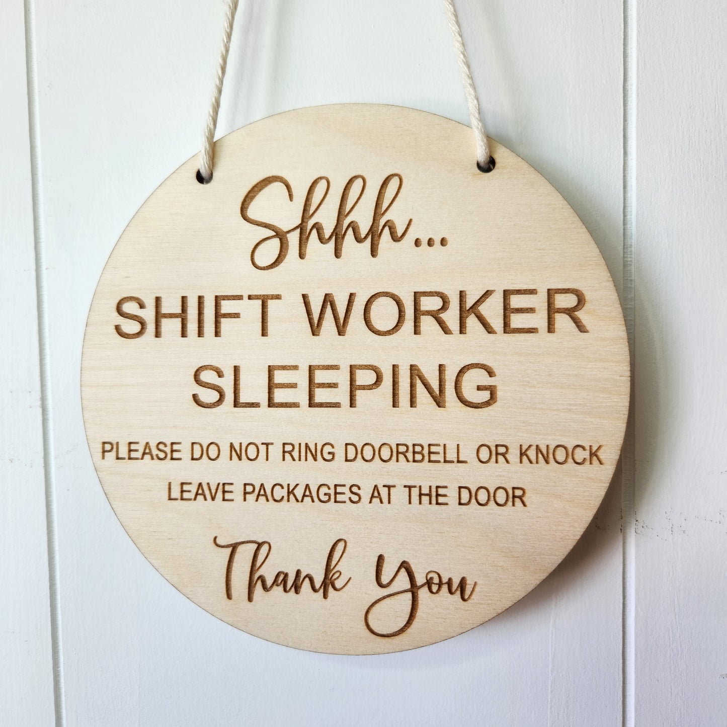 Shh Door Sign - Shift Worker
