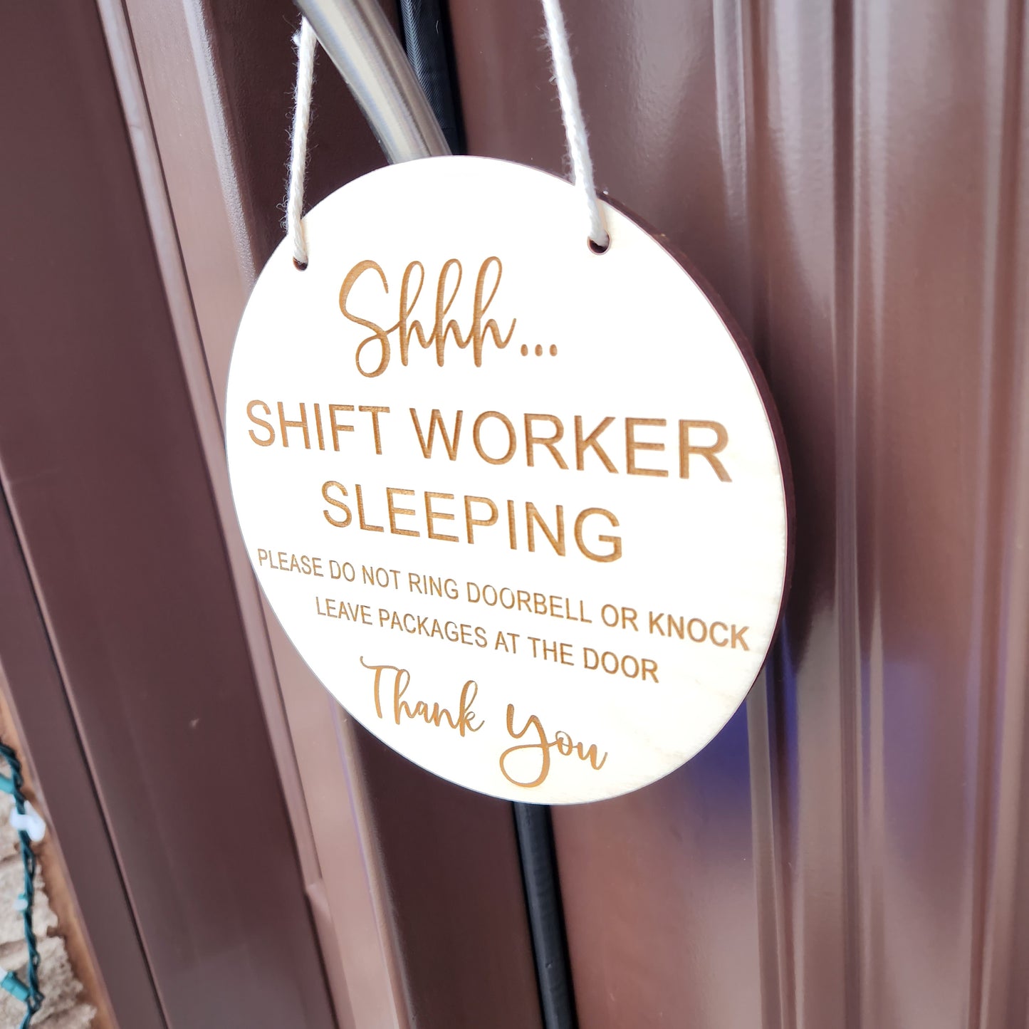 Shh Door Sign - Shift Worker