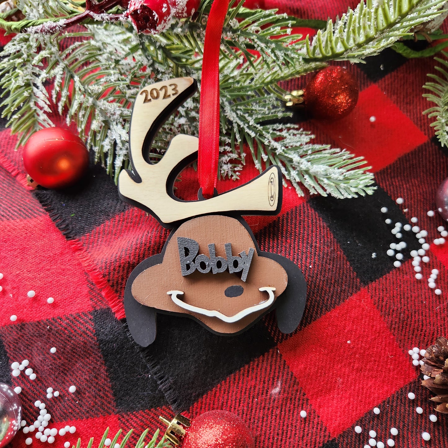 Personalized Grinch or Max Name Ornament