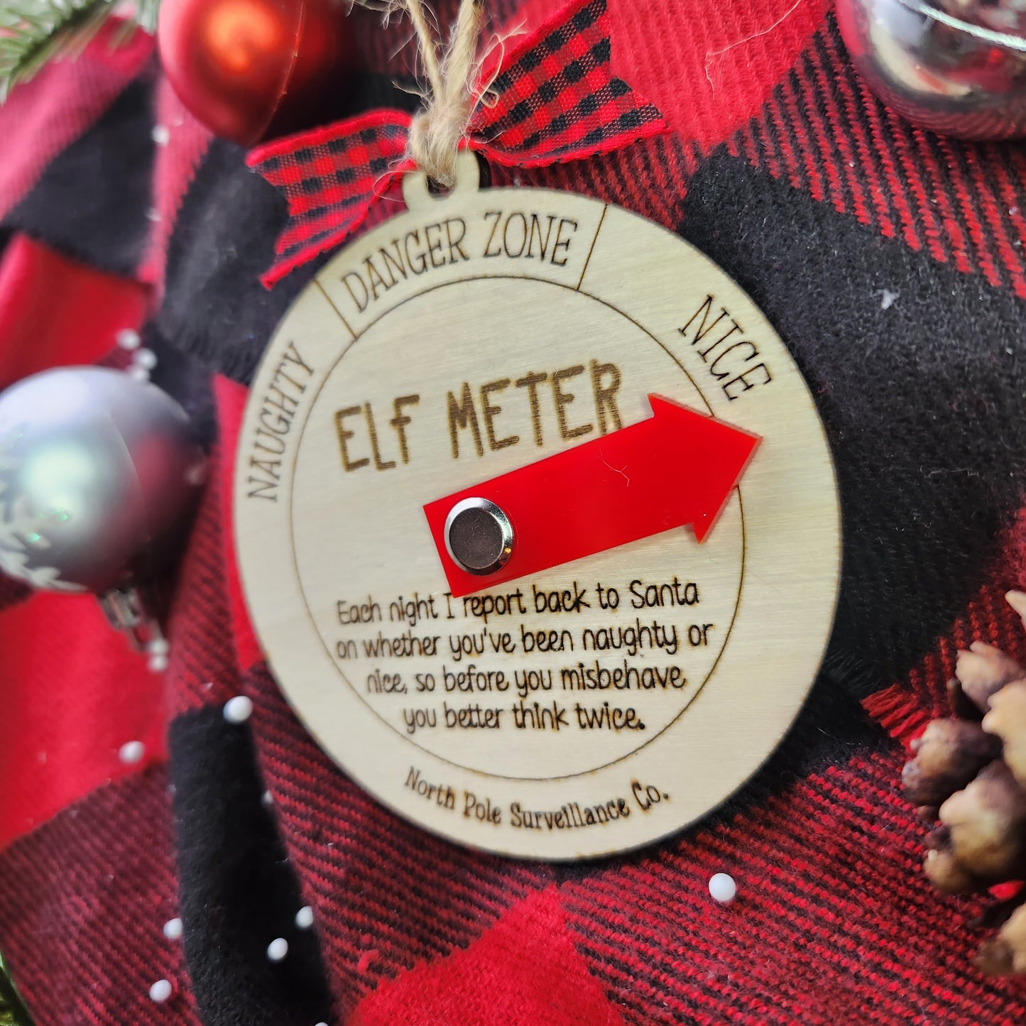 Elf Behaviour Meter Ornament