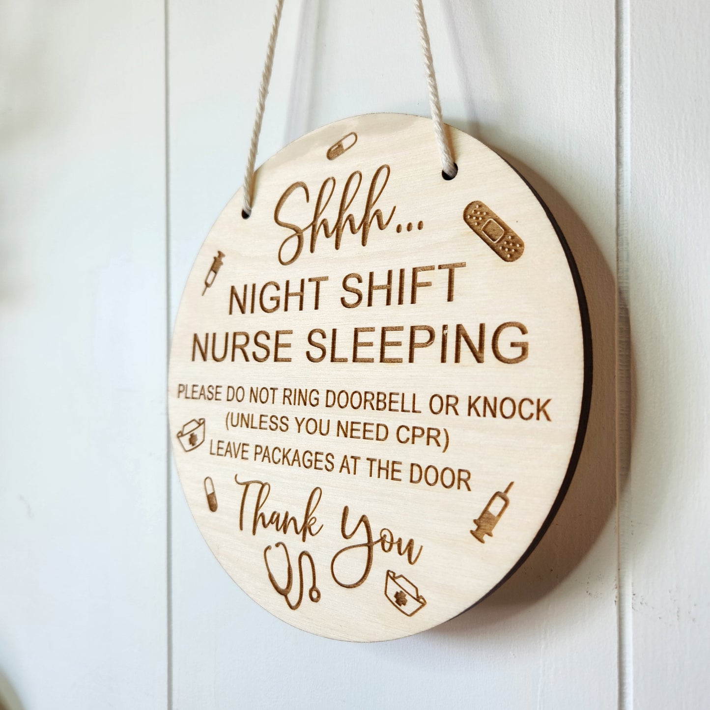Shh Door Sign - Nurse