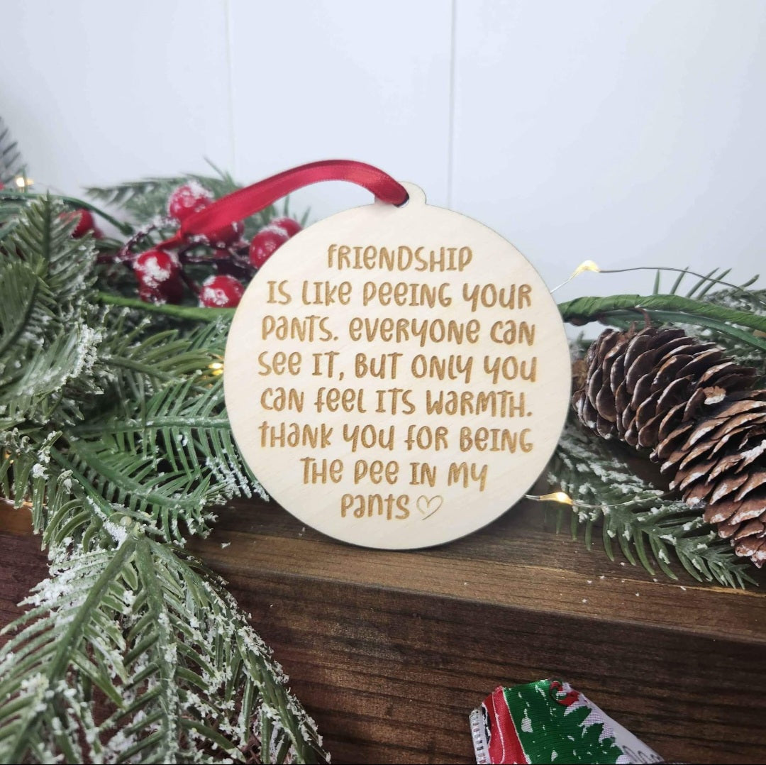 Funny Friendship Ornament