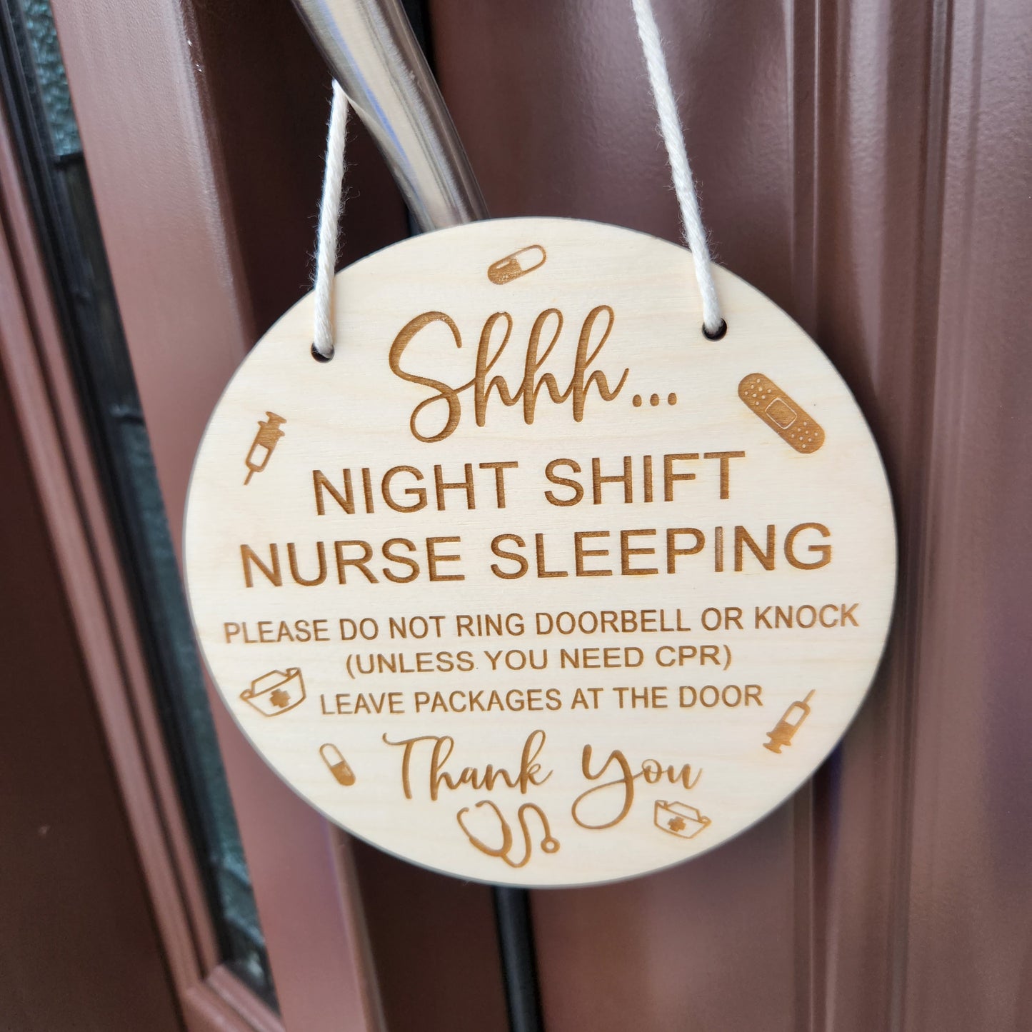 Shh Door Sign - Nurse